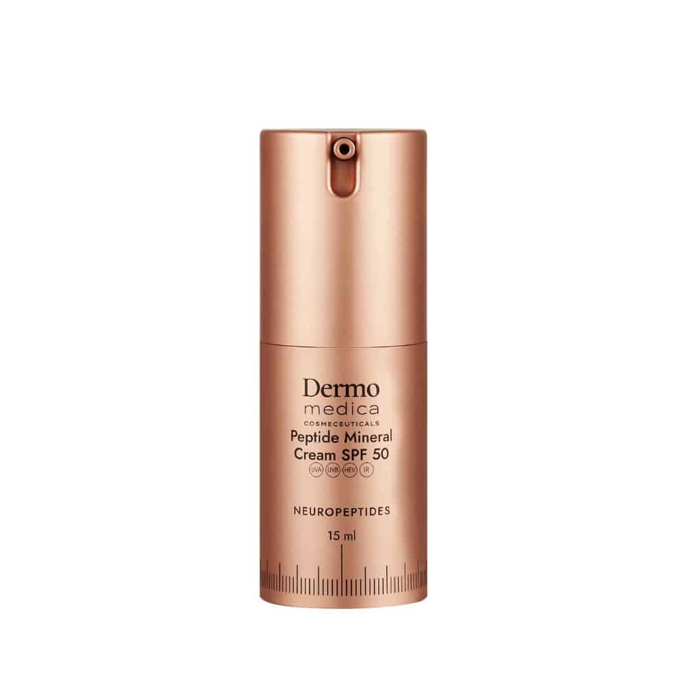 DERMOMEDICA Peptide Mineral Cream mini SPF50 Mini -Zaawansowana Ochrona przed Słońcem i Działanie Odżywcze- 15 ml
