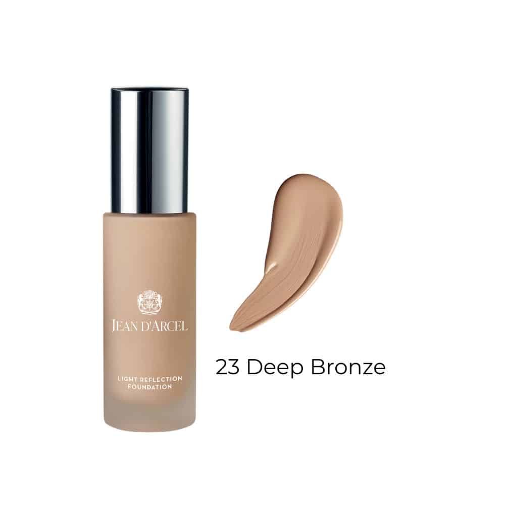 JEAN D’ARCEL Light Reflection Foundation nr 23 Deep Bronze – Lekki Podkład dla Skóry Suchej i Normalnej  30 ml